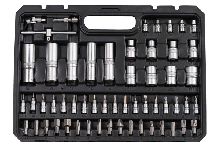 Falke pipenøkkelsett 108 deler, 1/2" og 3/8"